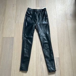 Aritzia Wilfred Free vegan leather pants